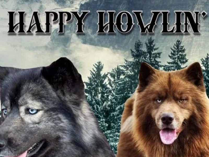 Happy Howlin' Smokey Mountain Huskies