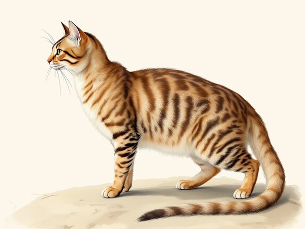 Dragon Li breed illustration in naturalist style