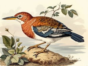 Egyptian Mau breed illustration in naturalist style