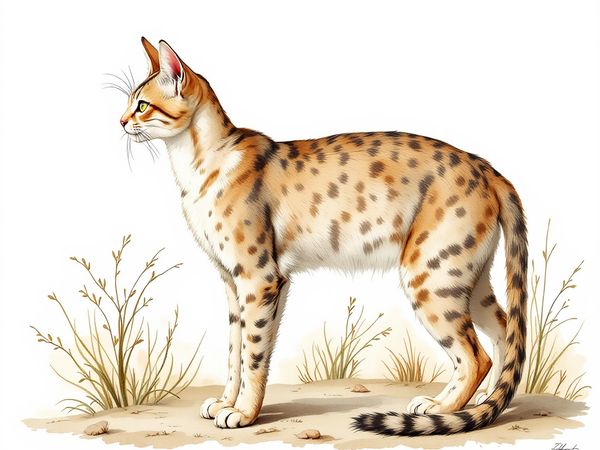 Sam Sawet breed illustration in naturalist style