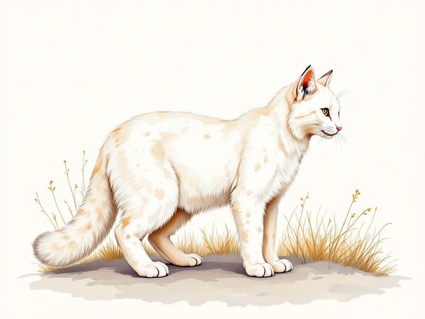Snowshoe breed illustration in naturalist style
