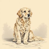 Yellow Wavy-Coated Retriever