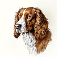 Early Irish Setter (Red & White)